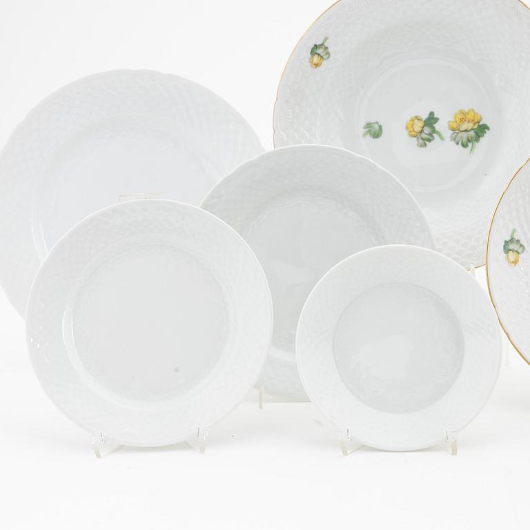A 68-piece, partly 'Erantus', porcelain service from Bing & Grøndahl, Denmark.