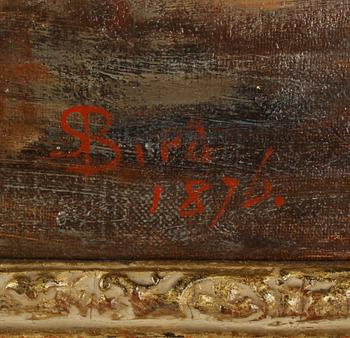 SAMUEL C BIRD, olja på duk, signerad och daterad 1876.