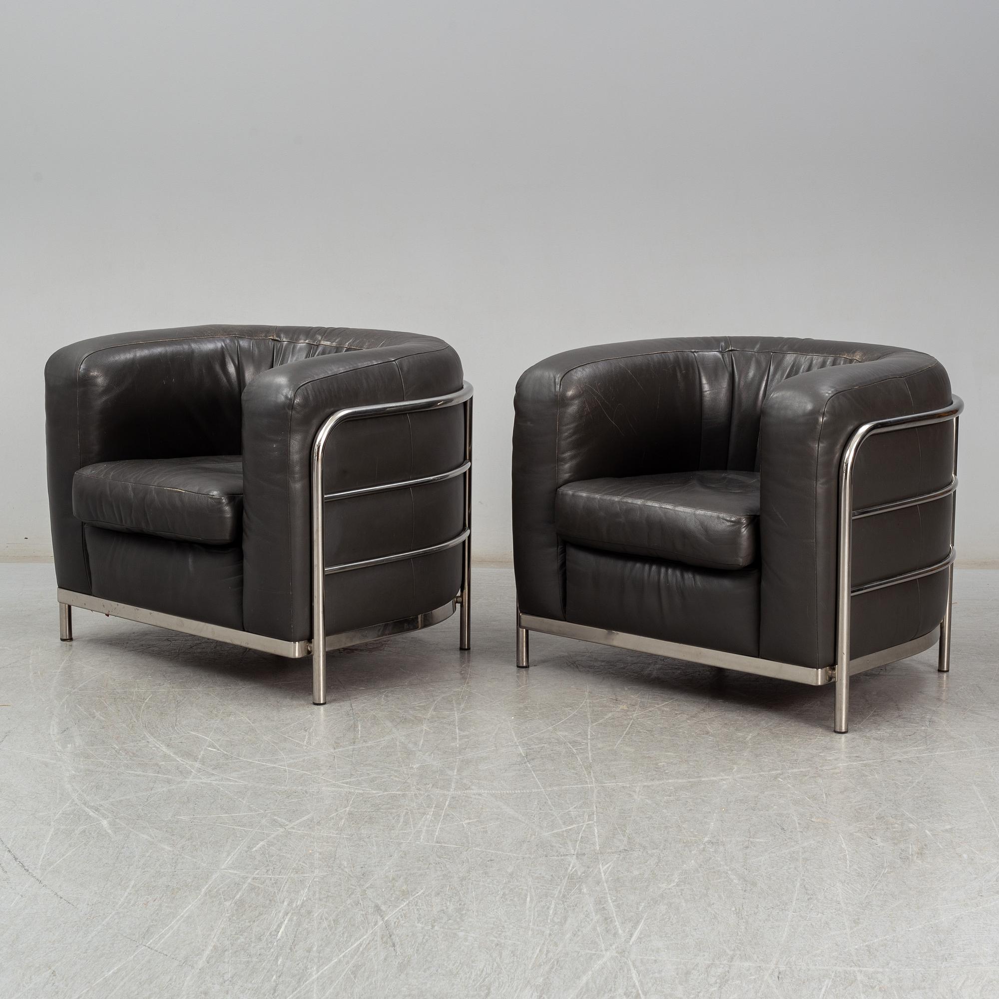 JONATHAN DE PAS, DONATO D URBINO & PAOLO LOMAZOTTI, fåtöljer ett par, "Onda", Zanotta.