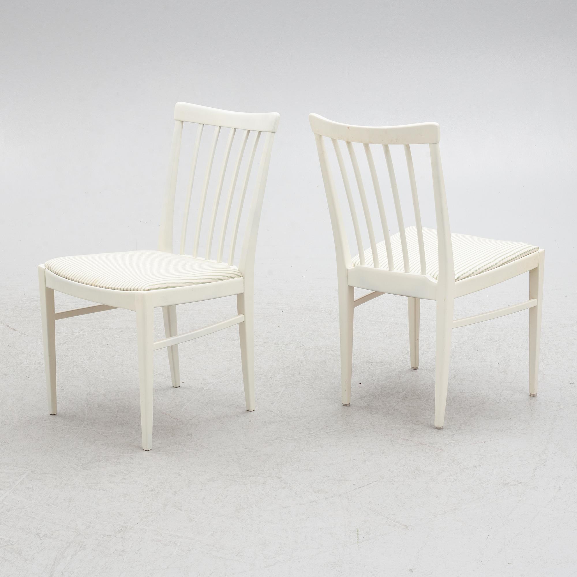 Carl Malmsten, chairs, 4 pcs, "Herrgården", Bodafors, 1961.