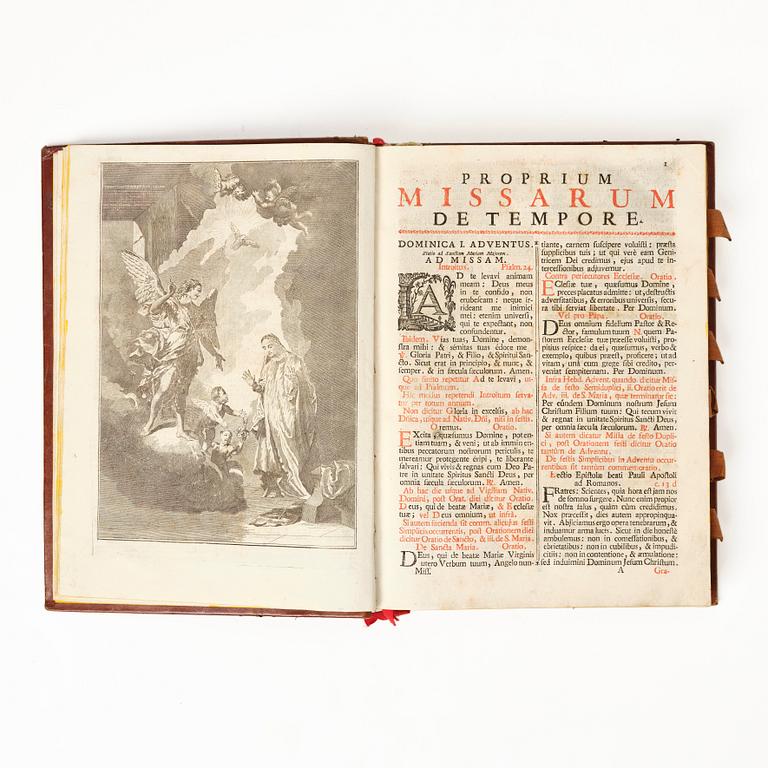 Printed in red & black, with music, 1793.