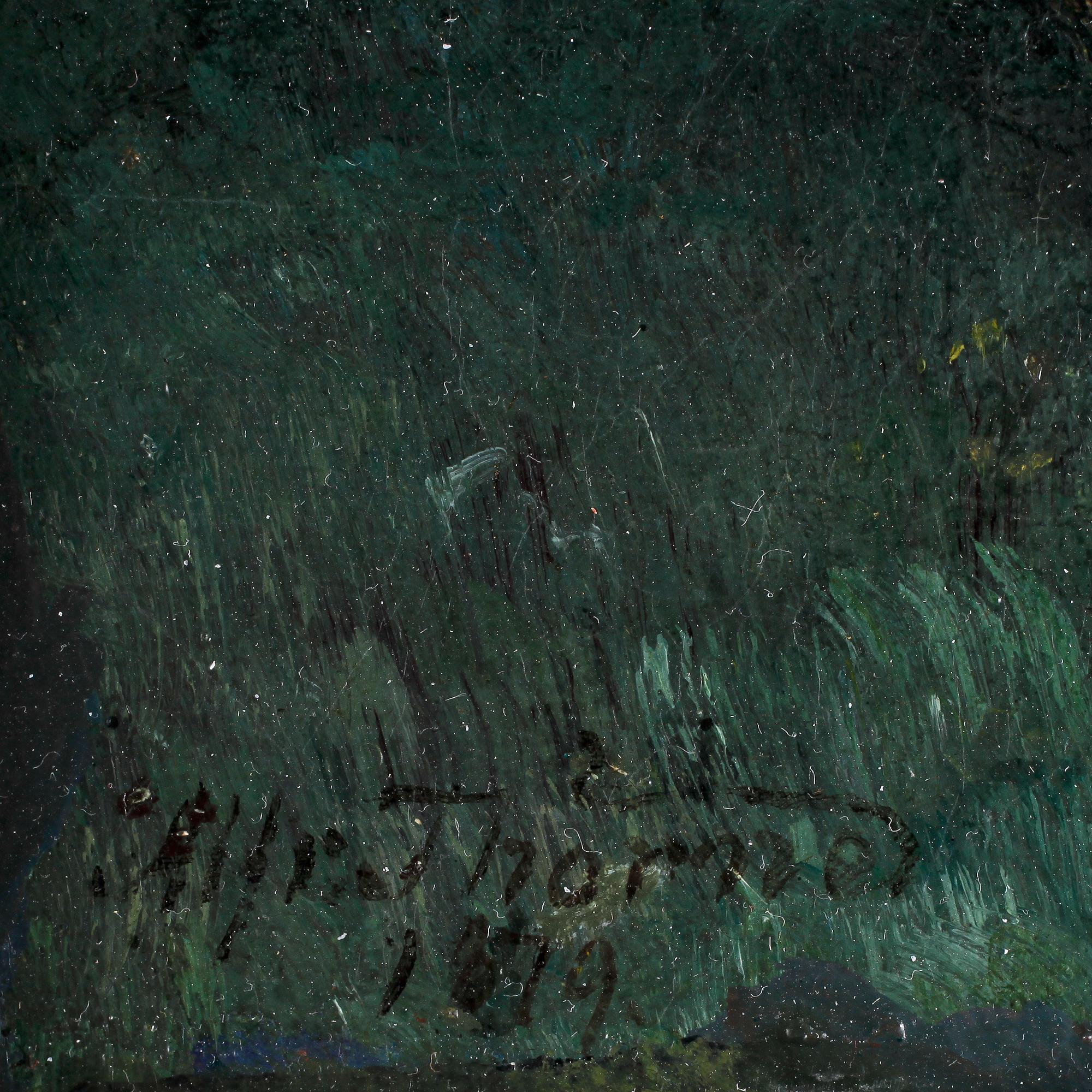 ALFRED THÖRNE, olja på duk, sign o dat 1879.