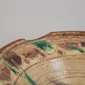 Two earthenware bowls and two disches, 19th Century.