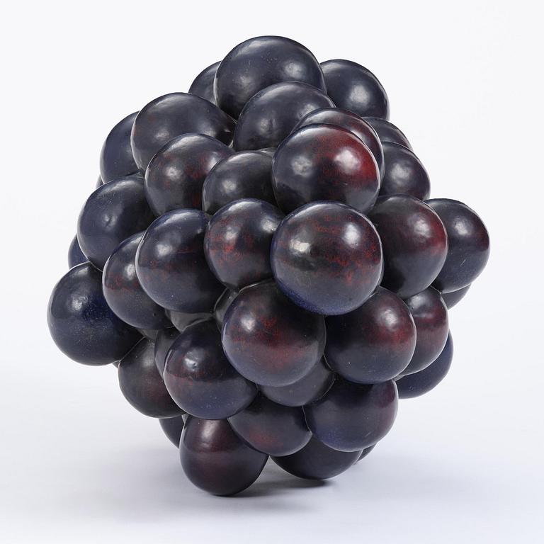 Hans Hedberg, a large faience sculpture of a bunch of grapes, Biot, France.