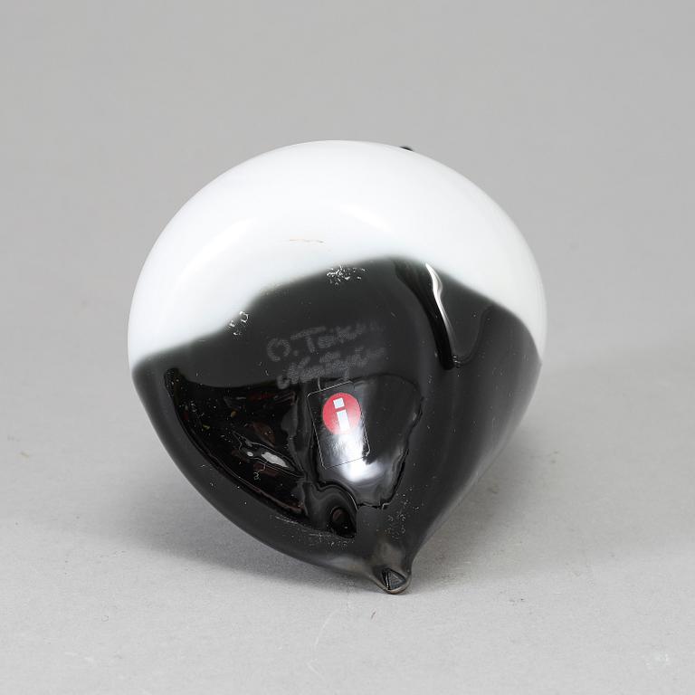 OIVA TOIKKA, glasfågel, large Pinquin Penguin, signerad O. Toikka Nuutajärvi.