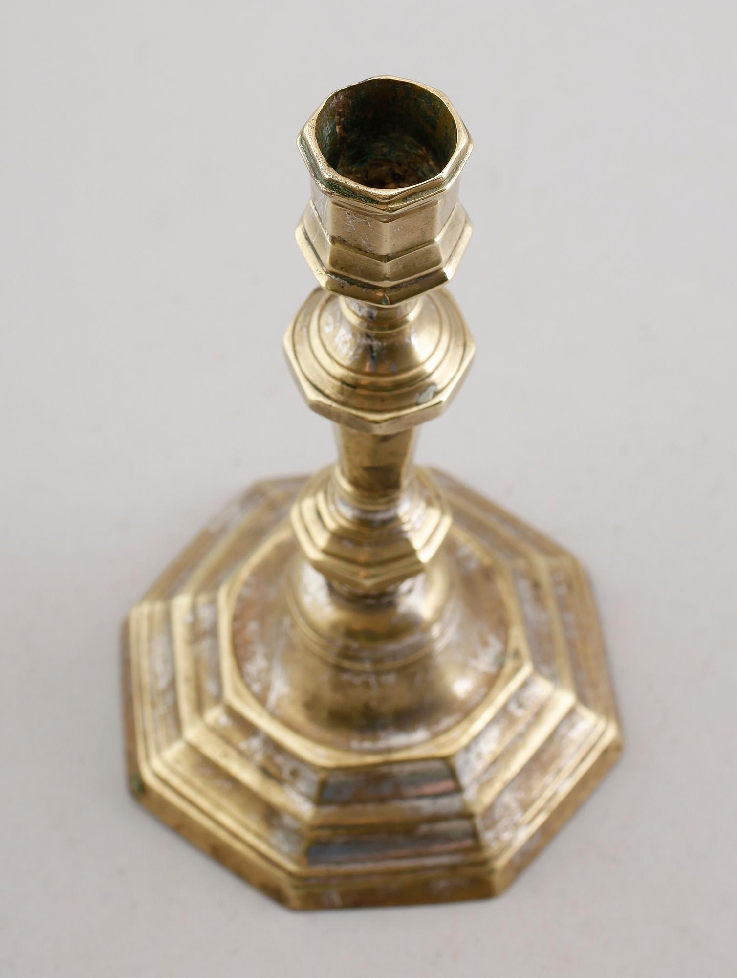 LJUSSTAKE, argent haché, 1700-tal.