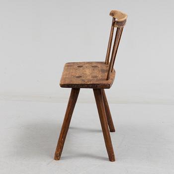 A 18th/19th century wooden chair.