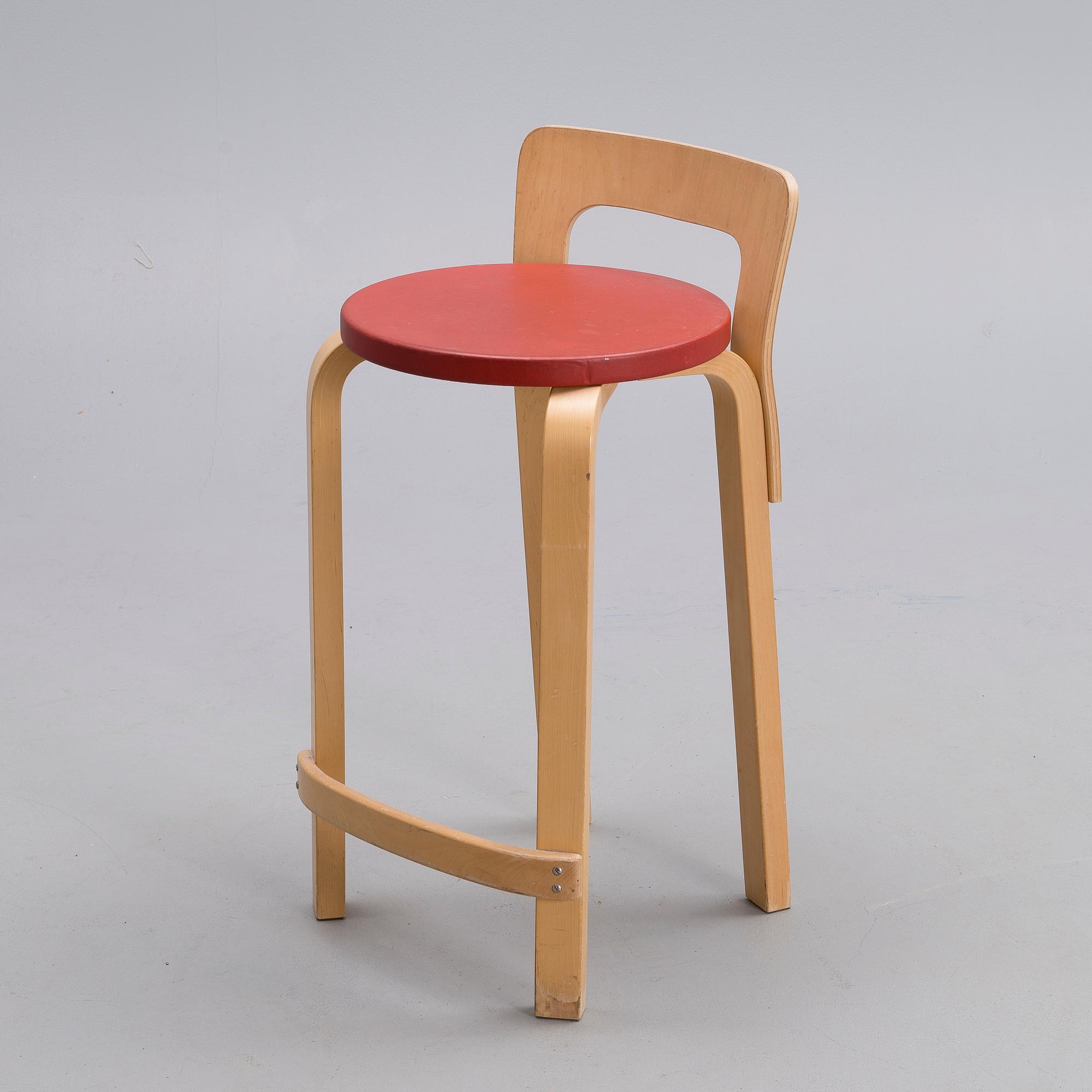 ALVAR AALTO, barstol, modell K 65, Artek, 1960-70-tal.