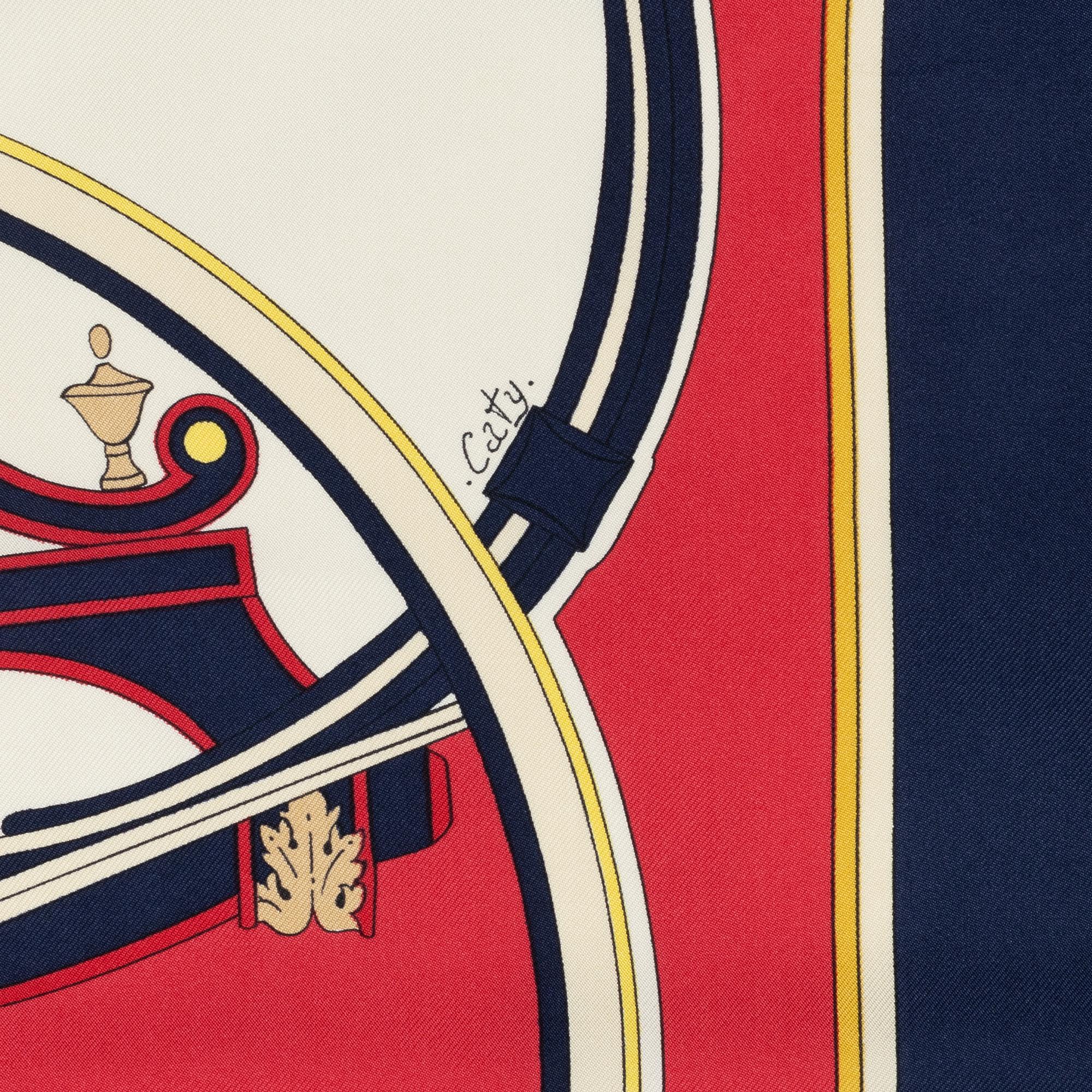 Hermès, scarf, "Washington's Carriage".