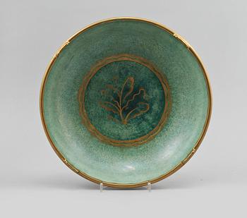 SKÅL, flintgods, Josef Ekberg, Gustavsberg, 1900-talets första hälft.