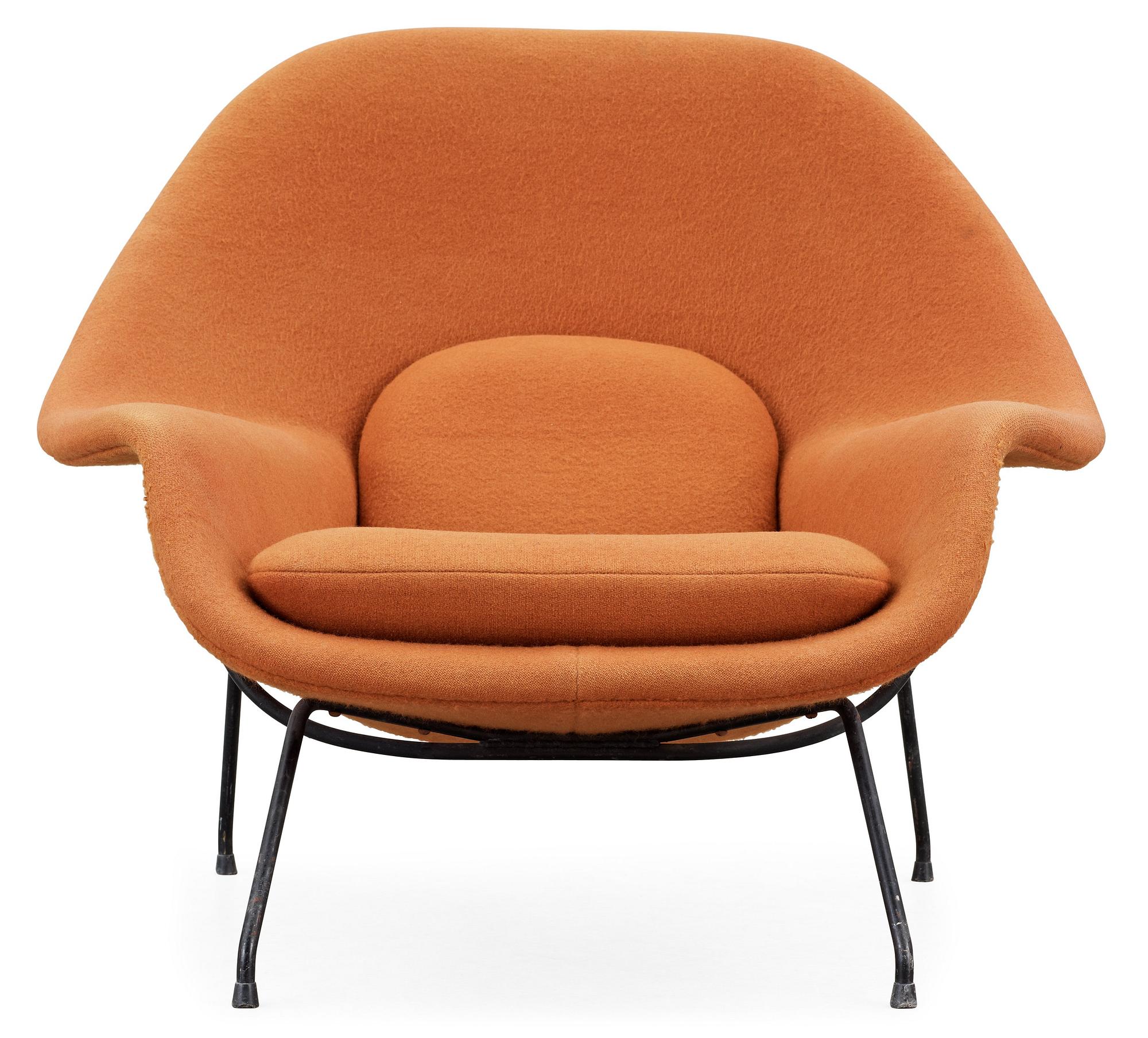 EERO SAARINEN, fåtölj, "Womb chair", Knoll International, modell 70.