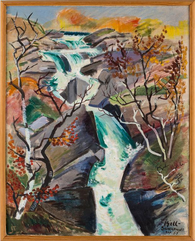 KJELL LEANDER-ENGSTRÖM, olja på duk, signerad samt daterad september -55.