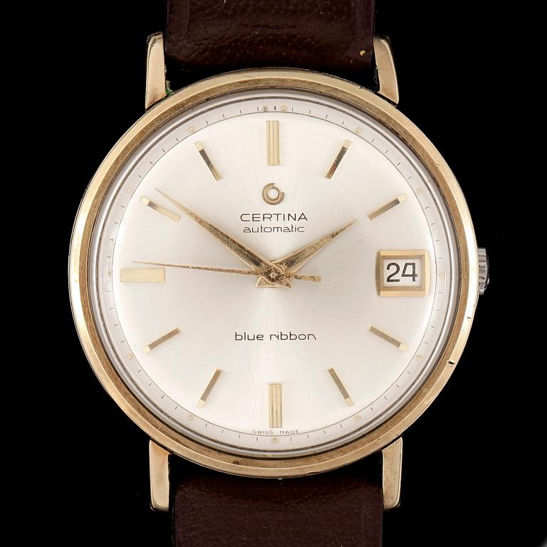 ARMBANDSUR, herr, Certina, Blue Ribbon, Automatic, guld och stål, 1960-tal.