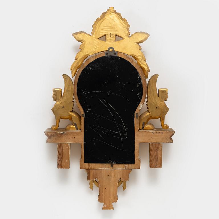 An Empire style wall clock, mid 20th century.