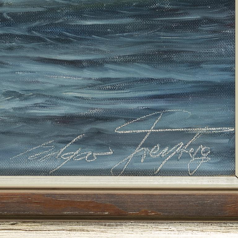 EDGAR FREYBERG, oil on canvas, signed.