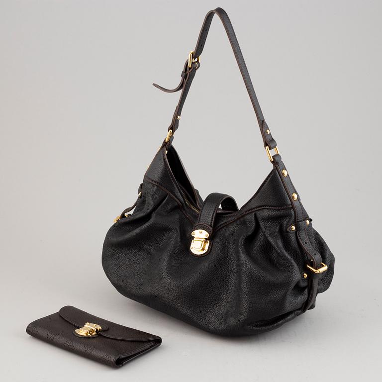Louis Vuitton, a 'Mahina Lunar PM' leather handbag and wallet, 2008-09.