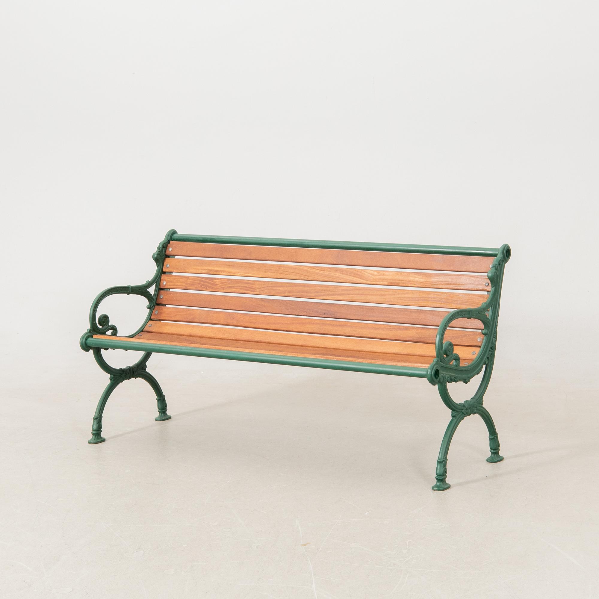 Trädgårdssoffa Klafreströms bruk 1900-talets andra hälft.