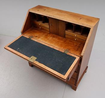 SEKRETÄR, England, 1700-/1800-tal.