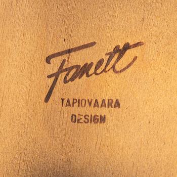 Ilmari Tapiovaara, stolar, 5+1 st, "Fanett", Edsbyverken, 1950-tal.