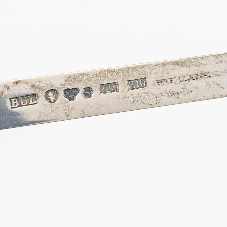 Bengt Liljedahl, a sterling silver spoon, Stockholm, Sweden, 1979.
