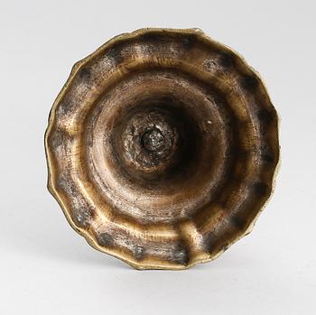 LJUSSTAKE, mässing, 1700/1800-tal.