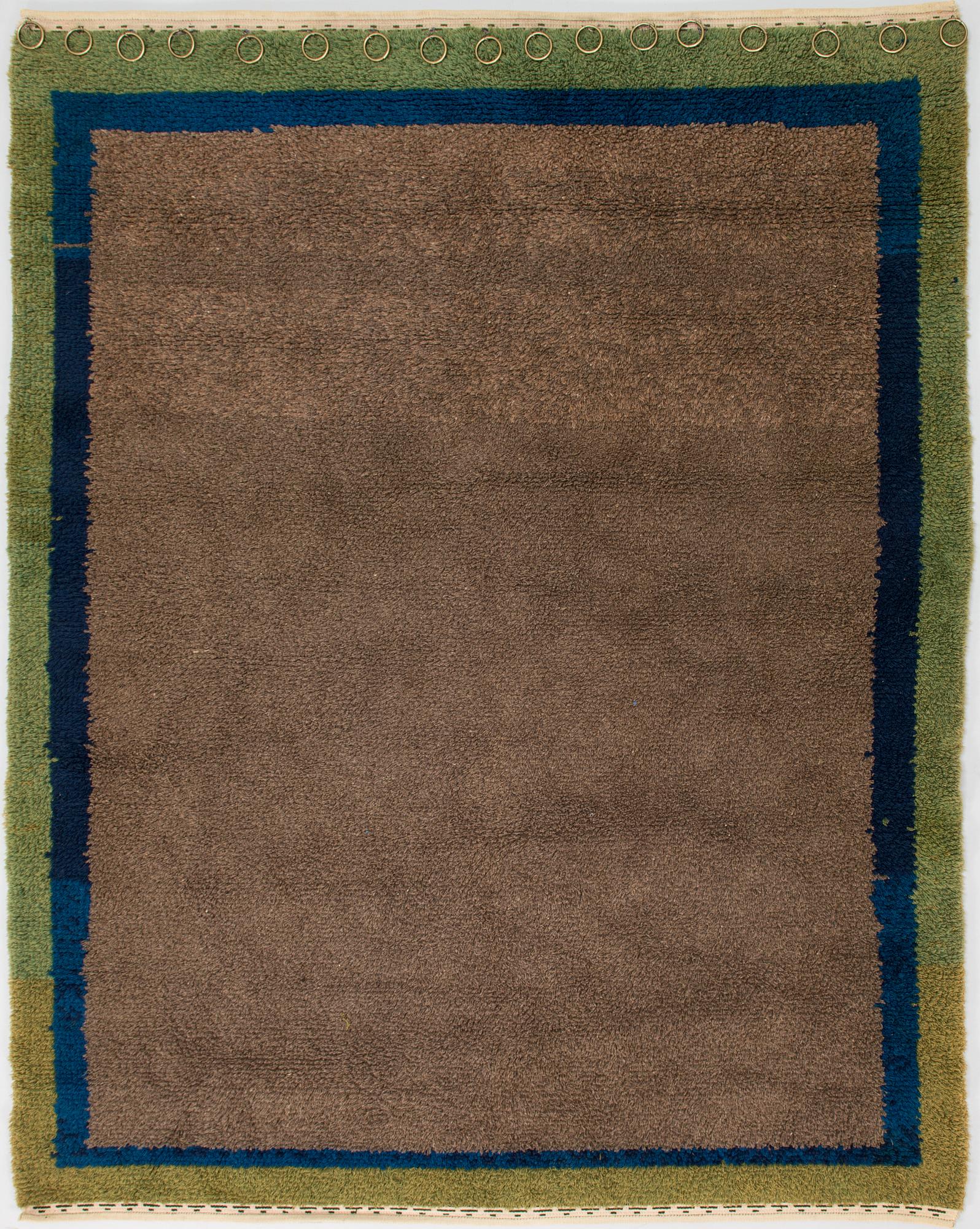 A Finnish ryarug, dated 1864. Circa 180x150 cm.