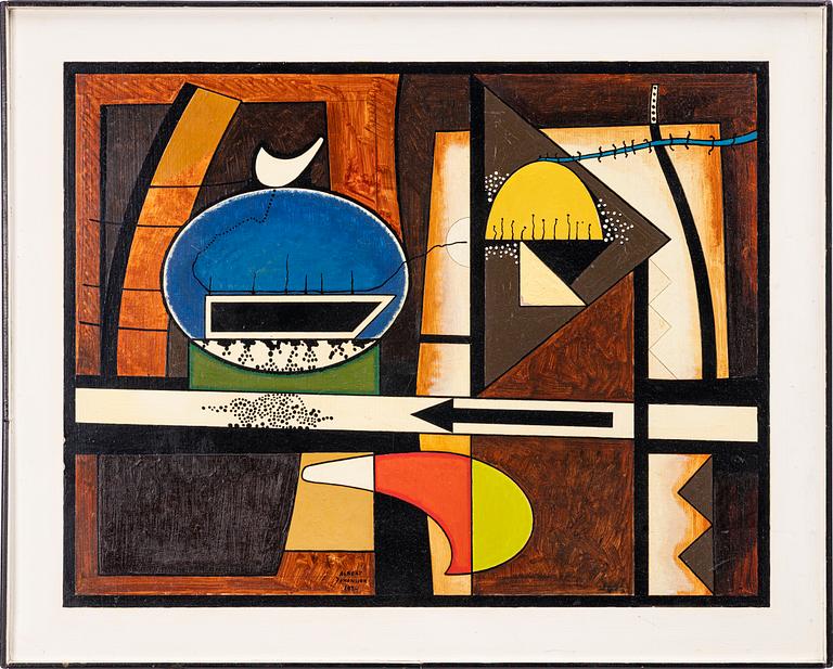 Albert Johansson, "Blå Jungfrun som stad".