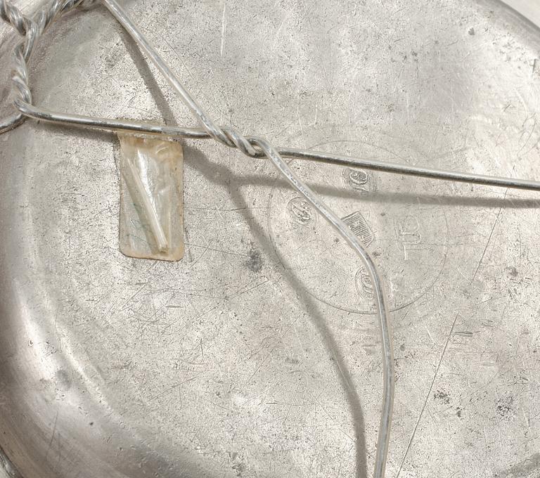 TALLRIKAR, tenn, 8 st, bl.a Erik Magnus Hammarstrand, Falun, 1700-talets slut/ 1800-talets början.