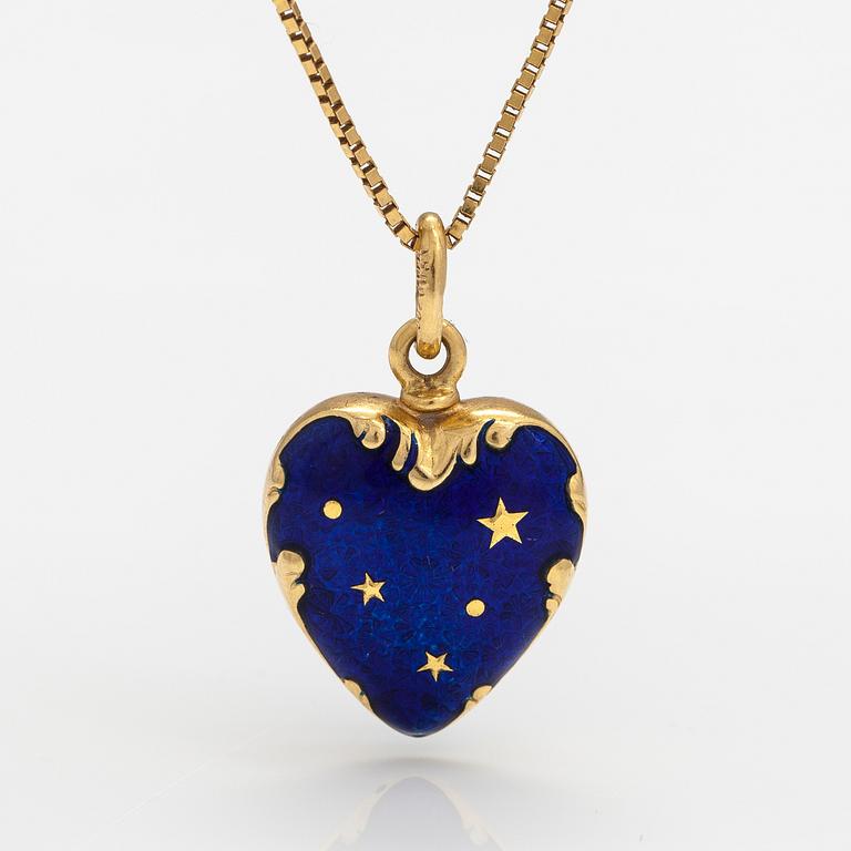 Fabergé, Riipus, 18K kultaa, emalia. Numeroitu 90/0031.