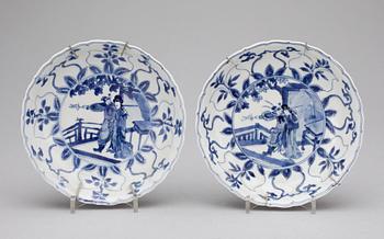 SKÅLFAT, ett par, Kangxi, Kina 1600-1700-tal.