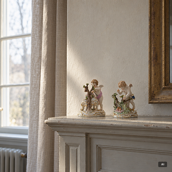 Meissen, Figuriner ett par, 1800-talets slut.