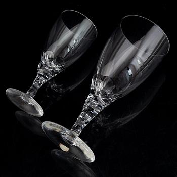 Ingeborg Lundin, 65 pieces glass, 'Carina', Orrefors.