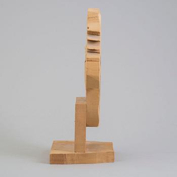 KARL GÖTE (K G) BEJEMARK, sculpture study, mixed media on wood, signed.