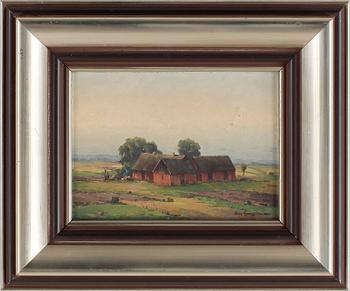 BROR LJUNGGREN, 2 st, olja på pannå, signerade och daterad 1935.