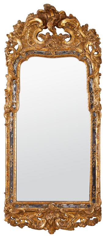 A Swedish Rococo 18th century mirror.