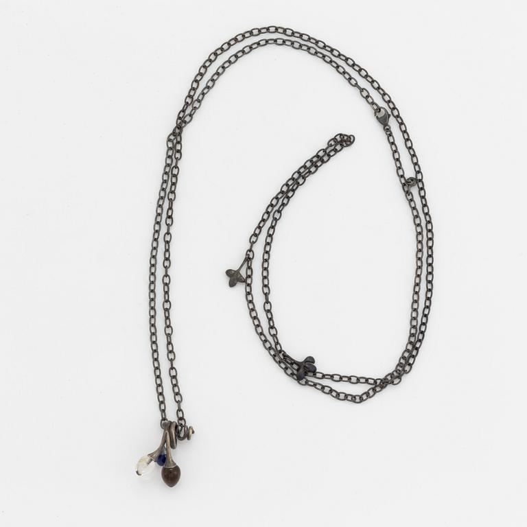 Ole Lynggaard, Charlotte Lynggaard, "Lotus" pendant, with chain, sterlingsilver.