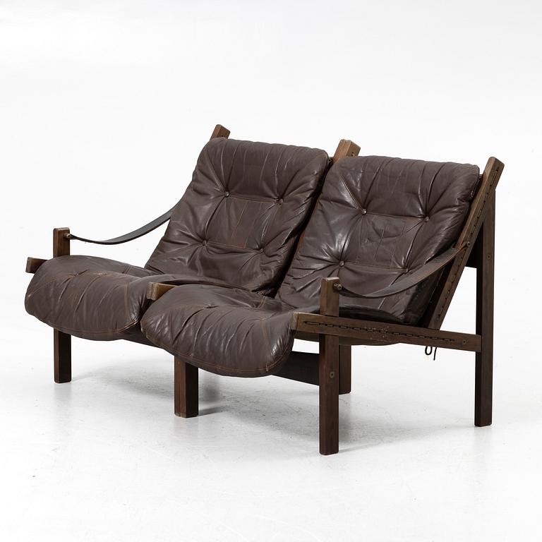 Torbjørn Afdal, Sofa, two-part, "Hunter" model, Stranda Industri A/S for Bruksbo, Norway, 1960s/70s.
