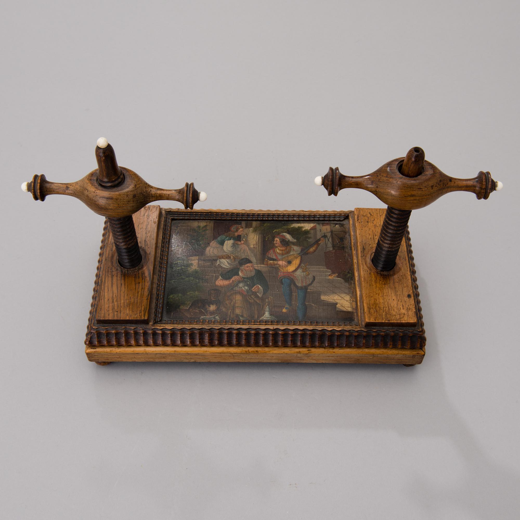 LINEN PRESS, walnut, possibly dutch, 18th century.