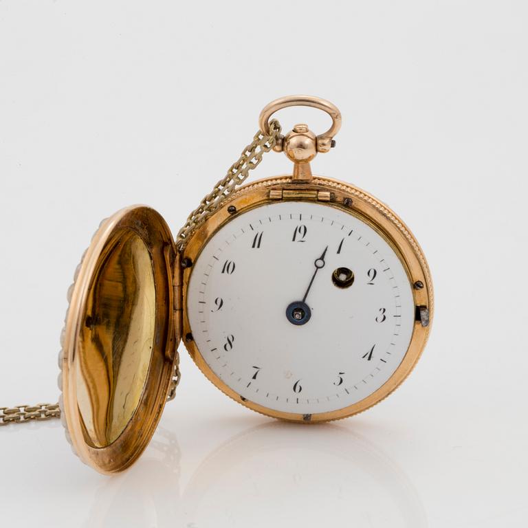 POCKET WATCH, 33,5 mm, hunter case,