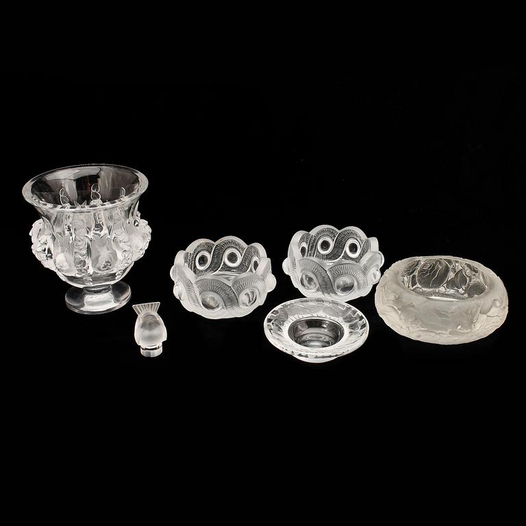 PARTI GLAS, 6 delar, Lalique.