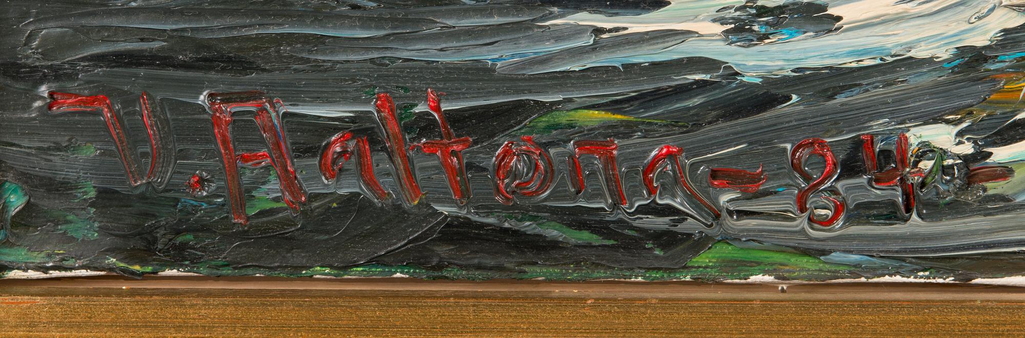 VEIKKO AALTONA, oil on canvas, signed and dated -84.