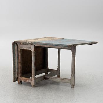A Swedish baroque gate leg table, 18th century.