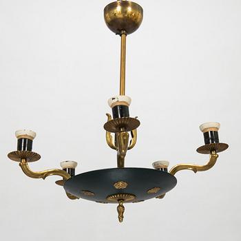 Paavo Tynell, taklampa, modell 1374, Taito 1930-40-tal.