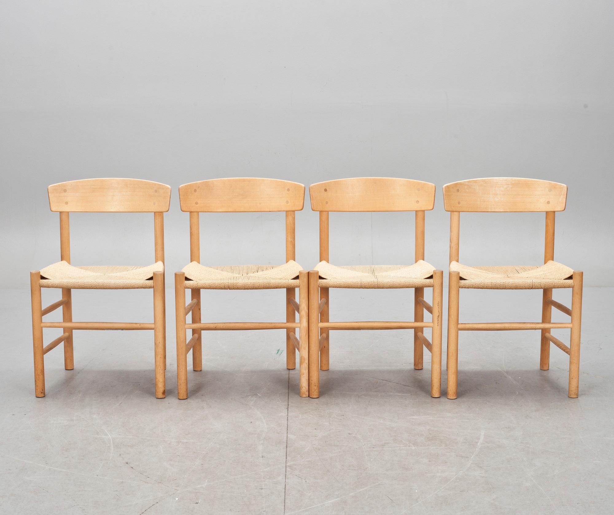 STOLAR, 4 st, Börge Mogensen, 1900-talets andra hälft.