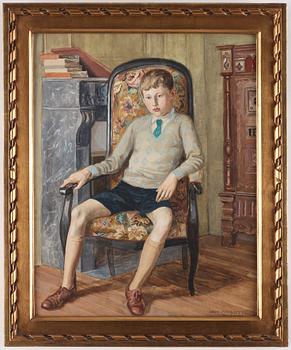 Arvid Fougstedt, "Goose Portrait" (The Artist's Son Erik).