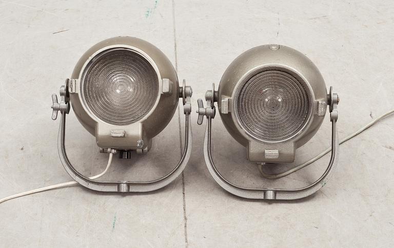 SPOTLIGTHS, 2 st, Strand Electric, England, 1900-talets andra hälft.