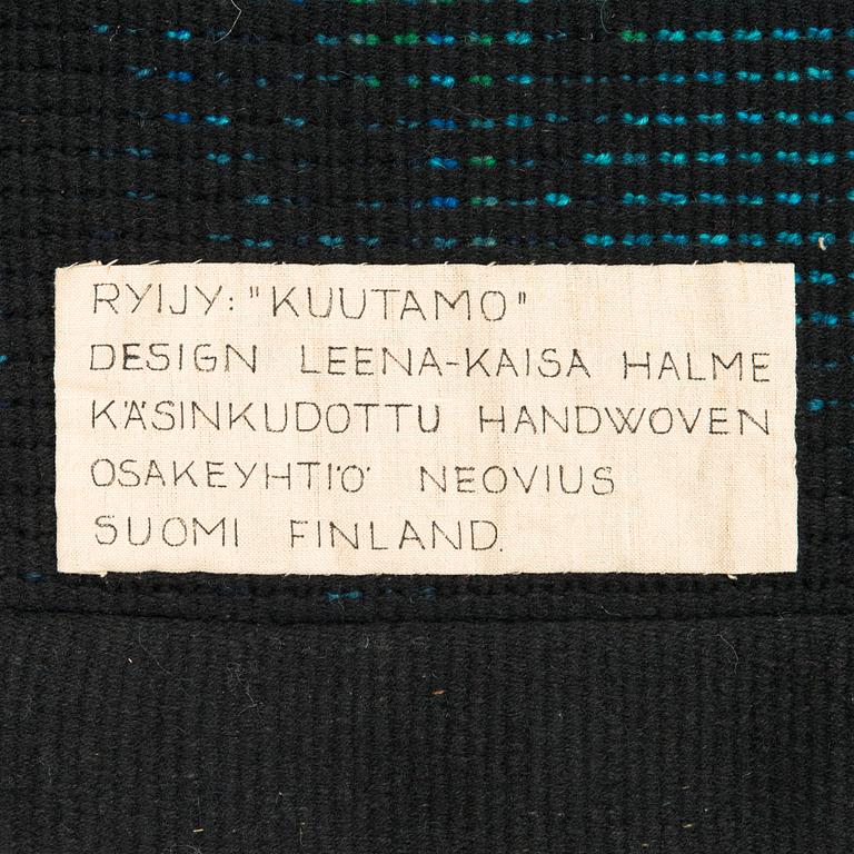 Leena-Kaisa Halme, a Finnish long pile rug for Neovius. Circa 170x120 cm.