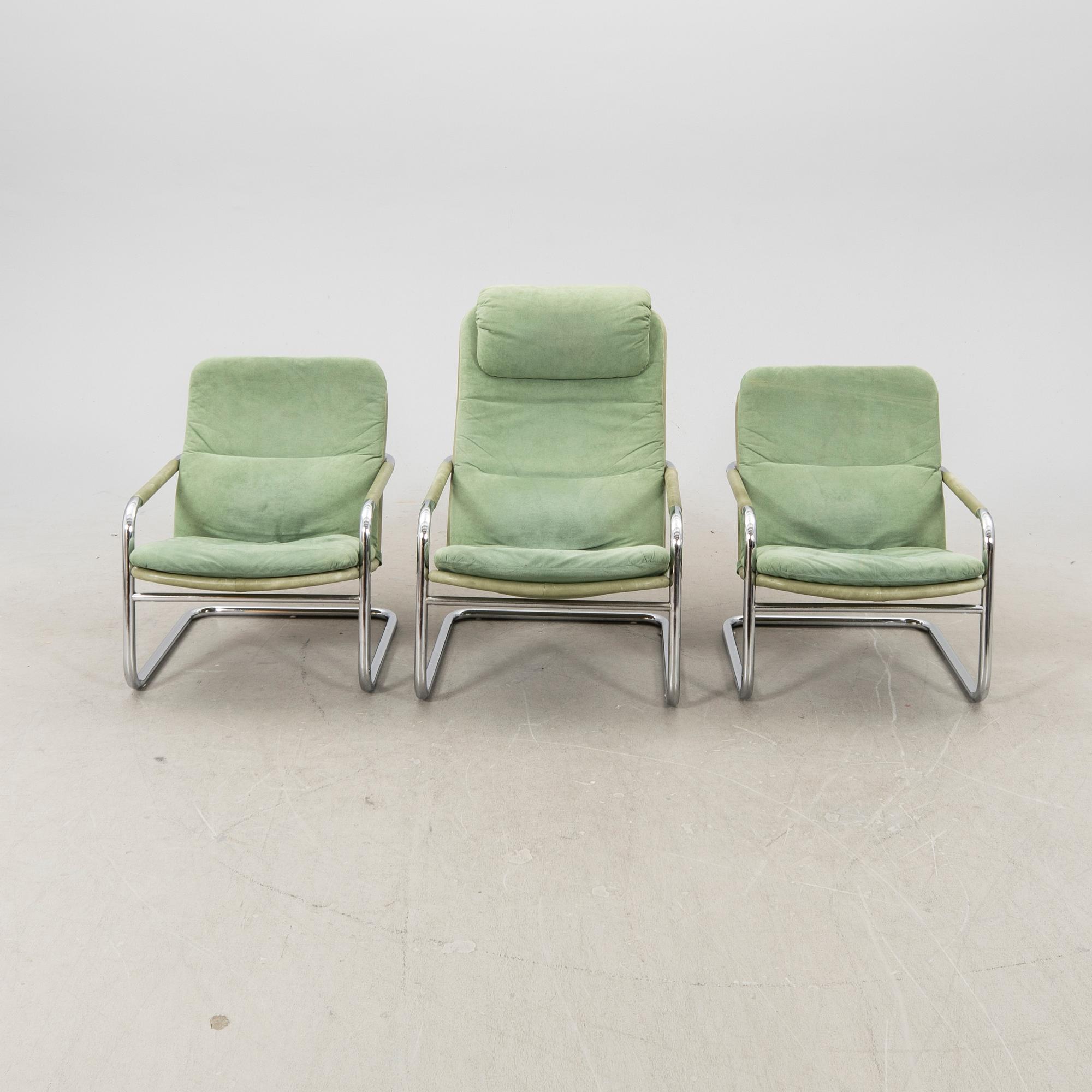 Fåtöljer 2+1 st DUX 1980/90-tal.