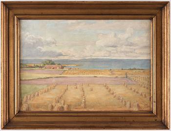 Prins Eugen, "Sädesfält mot Vättern", motiv från Örgården (Fields by lake Vättern, scene from Örgården).