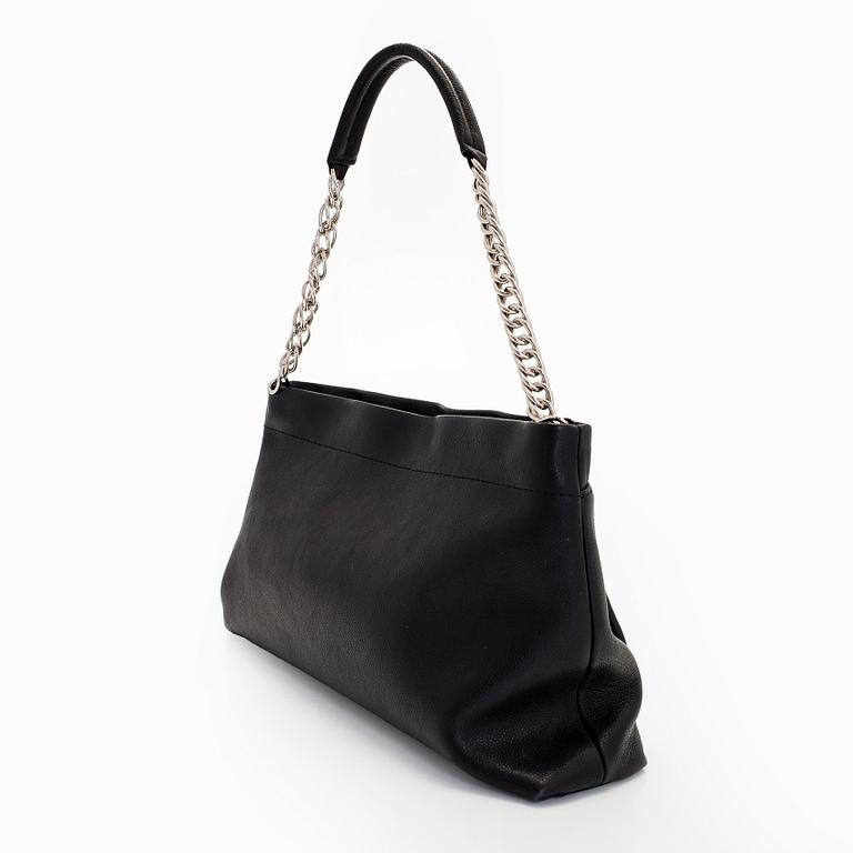 Chanel, a black caviar leather handbag, 2008-09.